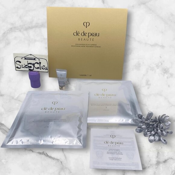 Cle de Peau Beaute Skincare Gift Set BOXED-Exfoliator,2xBrightening Masks-NEW3pc - Picture 2 of 12